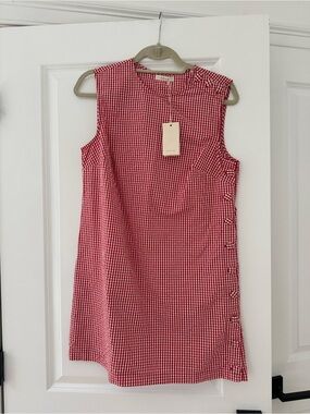 NWT DOEN CORALIE GINGHAM MINI DRESS | Size: 6
